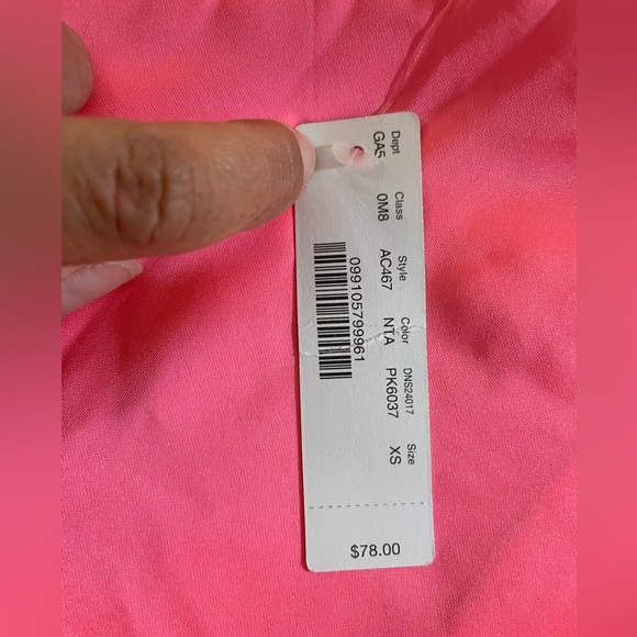 🩷 NWT J Crew hot pink neon satin midi skirt sz XS - Picture 5 of 9